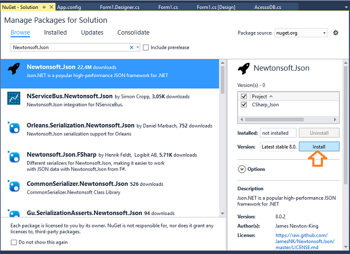 C Convertendo DataTable Para JSON